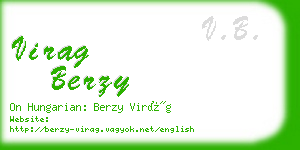 virag berzy business card